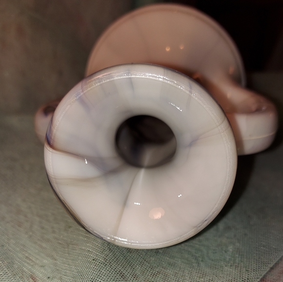 Vintage JIM BEAM Decanter Bottle W/Lid White /gray slag glass Discus Thrower - Picture 9 of 14